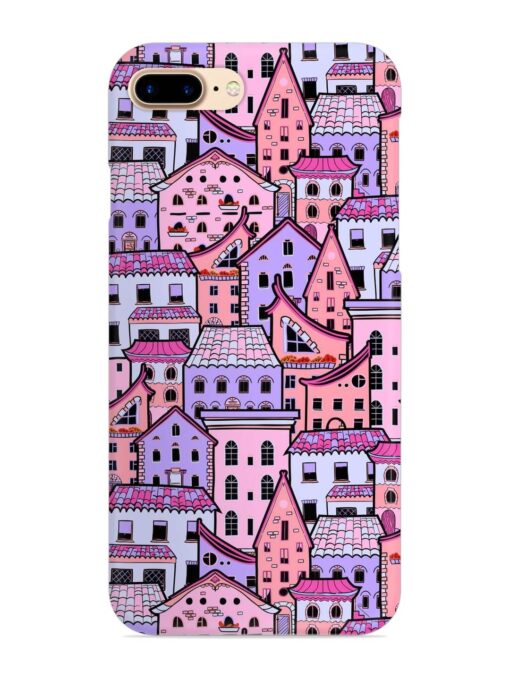 Seamless Pattern Houses Snap Case for Apple Iphone 8 Plus Zapvi