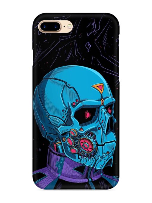 Skull Robo Vector Snap Case for Apple Iphone 8 Plus Zapvi