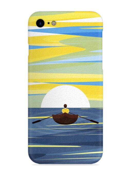 Rowing Person Ferry Paddle Snap Case for Apple Iphone Se (2020) Zapvi