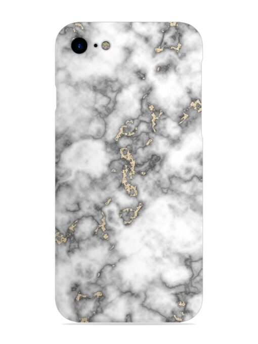 Gray And Gold Marble Snap Case for Apple Iphone Se (2020) Zapvi