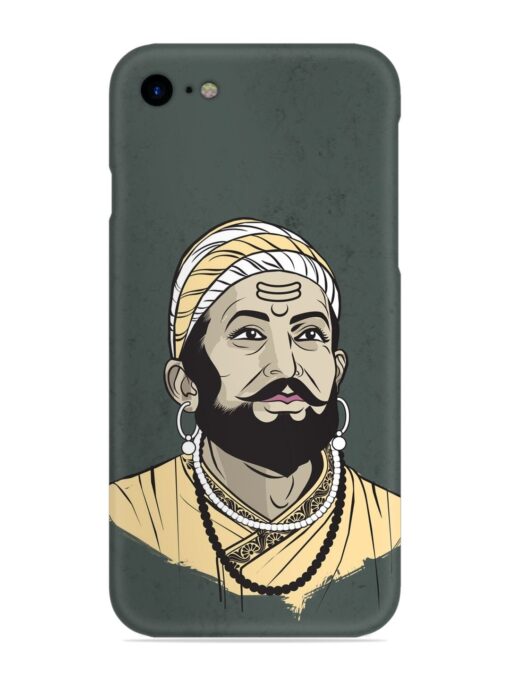 Shivaji Maharaj Vector Art Snap Case for Apple Iphone Se (2020) Zapvi
