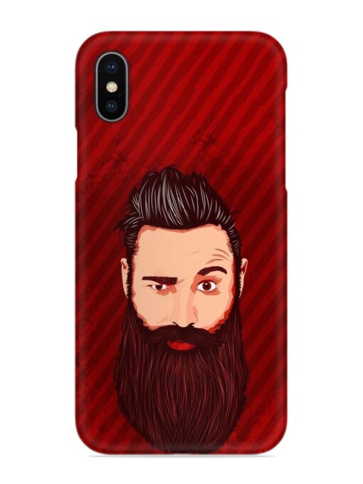 Beardo Man Snap Case for Apple Iphone X Zapvi
