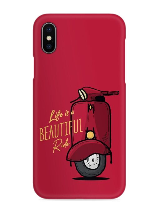 Life Is Beautiful Rides Snap Case for Apple Iphone X Zapvi