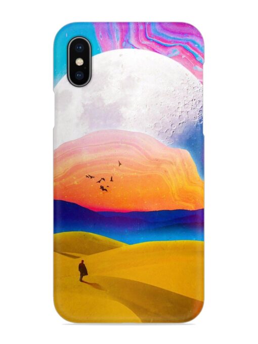 Sandy Desert Snap Case for Apple Iphone X Zapvi