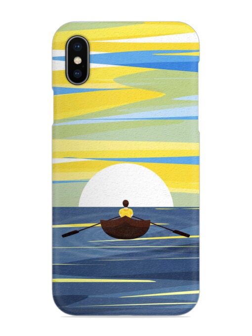 Rowing Person Ferry Paddle Snap Case for Apple Iphone X Zapvi