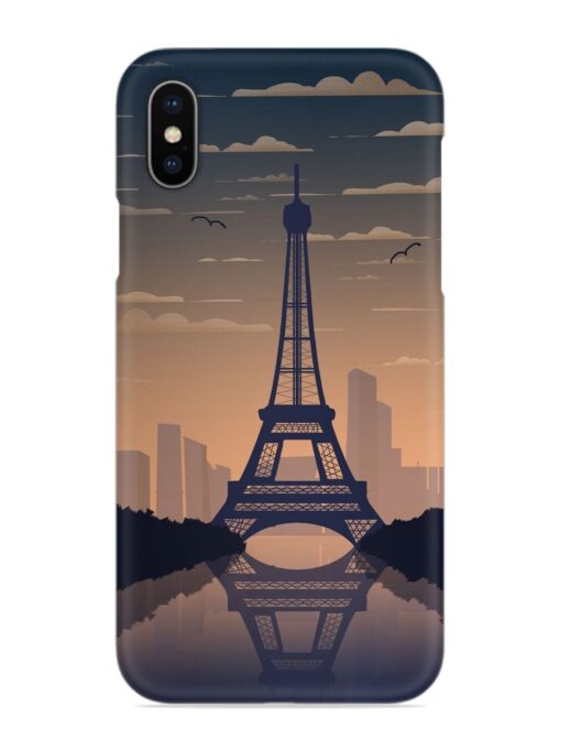 France Paris Eiffel Tower Gradient Snap Case for Apple Iphone X Zapvi