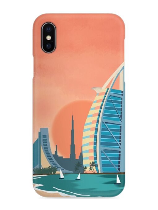 Dubai Architectural Scenery Snap Case for Apple Iphone X Zapvi