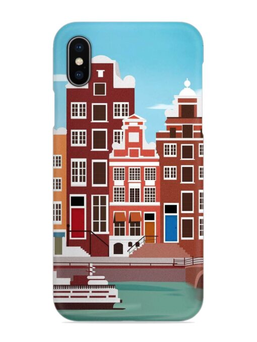 Scenery Architecture Amsterdam Landscape Snap Case for Apple Iphone X Zapvi