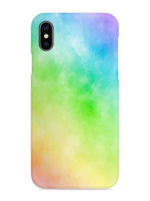Watercolor Mixture Snap Case for Apple Iphone X Zapvi