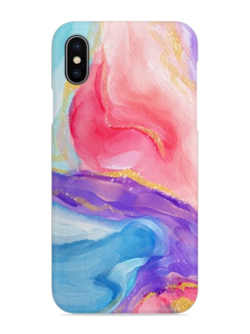 Watercolor Gradient Snap Case for Apple Iphone X Zapvi