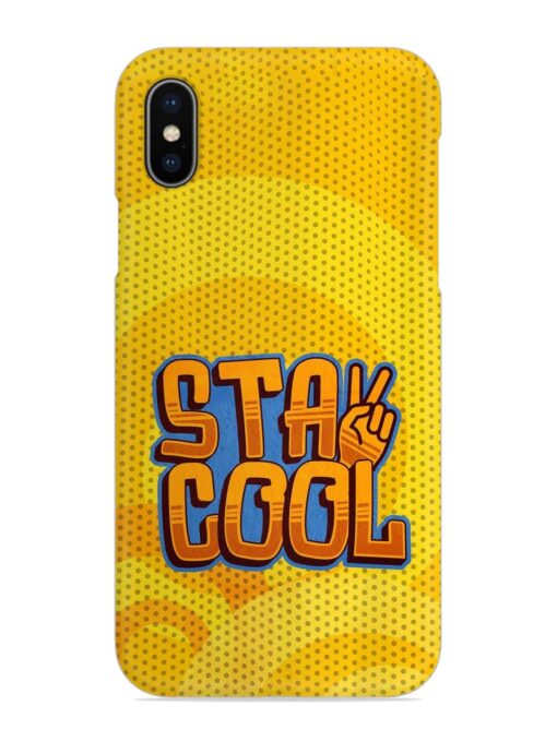 Stay Cool Snap Case for Apple Iphone X Zapvi