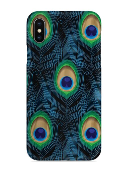 Seamless Pattern Peacock Snap Case for Apple Iphone X Zapvi