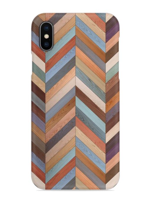 Seamless Wood Parquet Snap Case for Apple Iphone X Zapvi