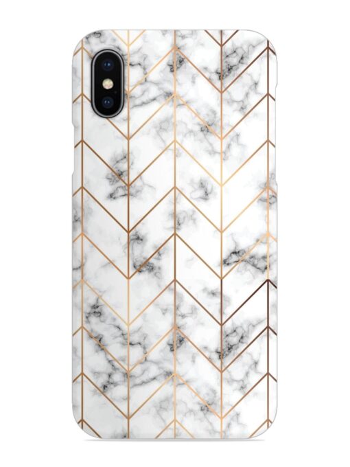 Vector Marble Texture Snap Case for Apple Iphone X Zapvi