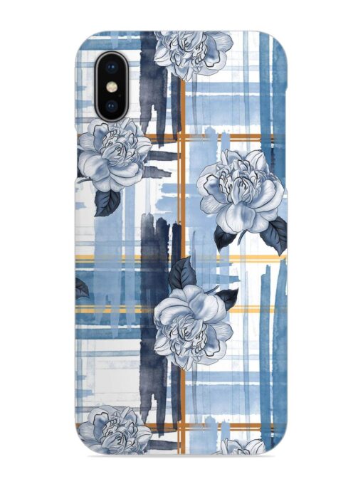 Watercolor Pattern Rose Snap Case for Apple Iphone X Zapvi