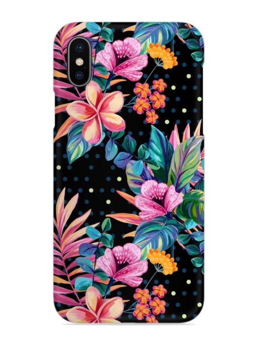 Seamless Floral Pattern Snap Case for Apple Iphone X Zapvi