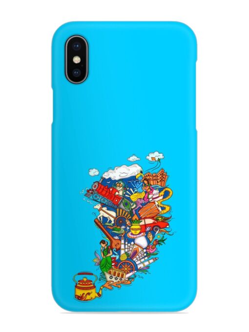 Vector Design Indian Snap Case for Apple Iphone X Zapvi