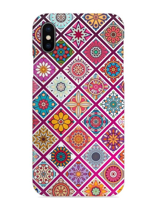 Seamless Tile Pattern Snap Case for Apple Iphone X Zapvi