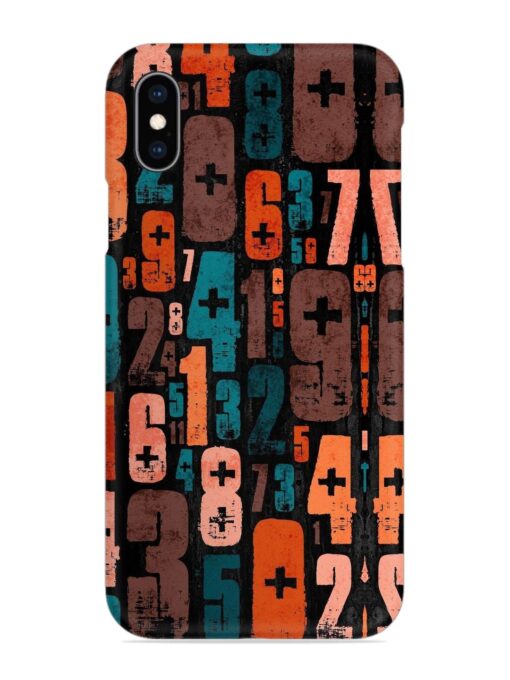 0 To 9 Art Snap Case for Apple Iphone Xs Zapvi