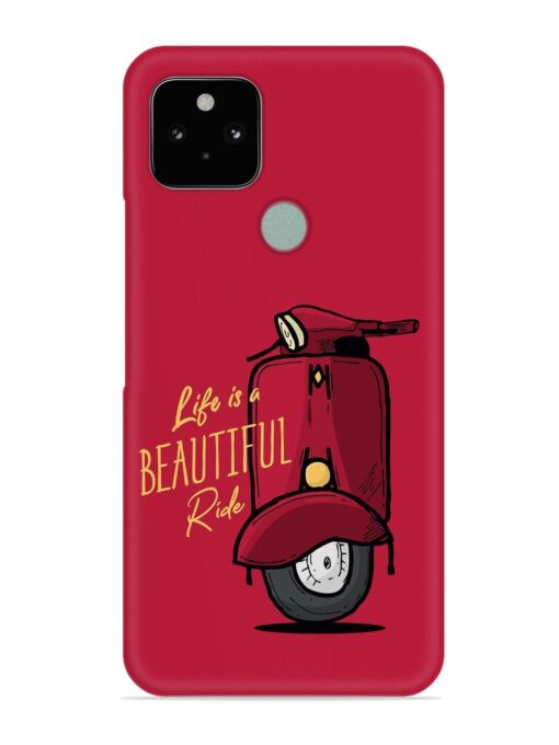 Life Is Beautiful Rides Snap Case for Google Pixel 5 Zapvi
