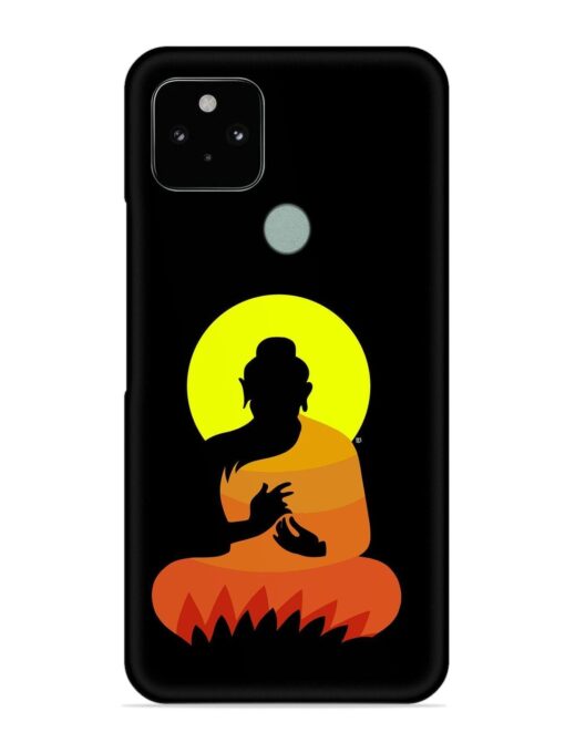 Buddha Art Black Snap Case for Google Pixel 5 Zapvi