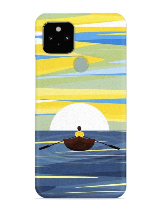 Rowing Person Ferry Paddle Snap Case for Google Pixel 5 Zapvi