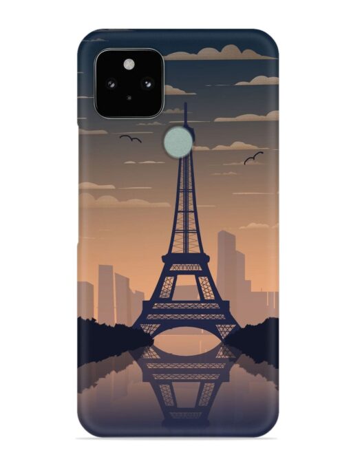 France Paris Eiffel Tower Gradient Snap Case for Google Pixel 5 Zapvi