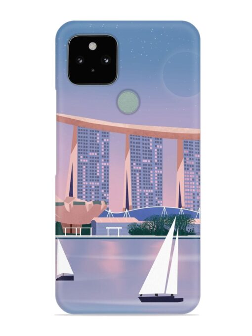 Singapore Scenery Architecture Snap Case for Google Pixel 5 Zapvi
