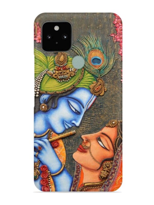 Lord Radha Krishna Flute Art Snap Case for Google Pixel 5 Zapvi