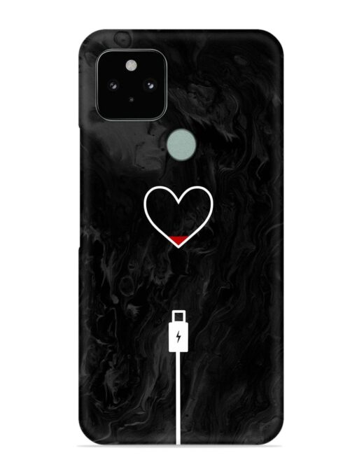 Heart Charging Vector Snap Case for Google Pixel 5 Zapvi