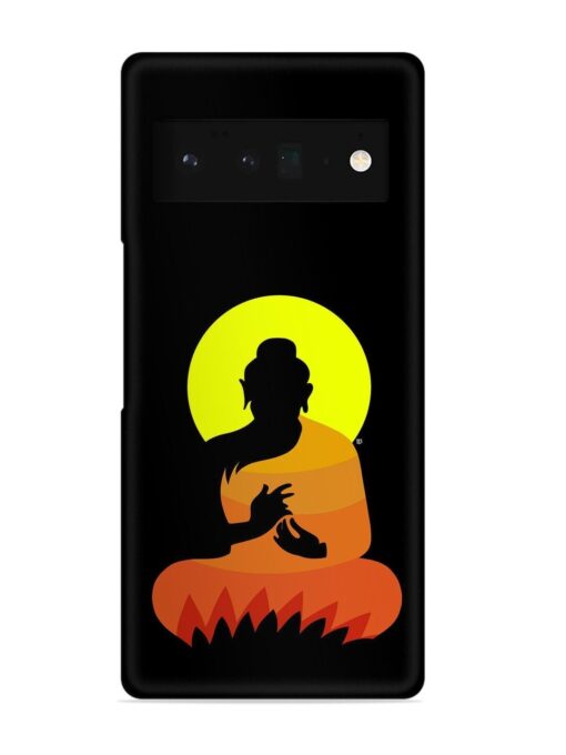 Buddha Art Black Snap Case for Google Pixel 6 Pro Zapvi