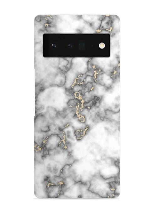 Gray And Gold Marble Snap Case for Google Pixel 6 Pro Zapvi