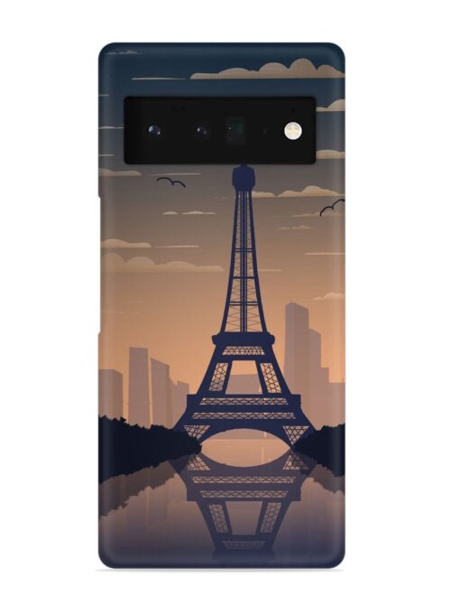 France Paris Eiffel Tower Gradient Snap Case for Google Pixel 6 Pro Zapvi