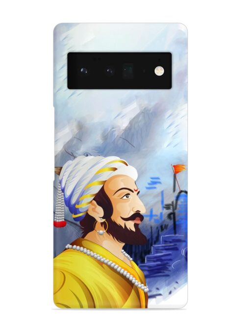 Shivaji Maharaj Color Paint Art Snap Case for Google Pixel 6 Pro Zapvi
