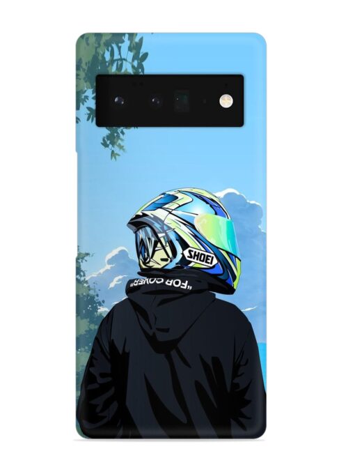 Rider With Helmet Snap Case for Google Pixel 6 Pro Zapvi