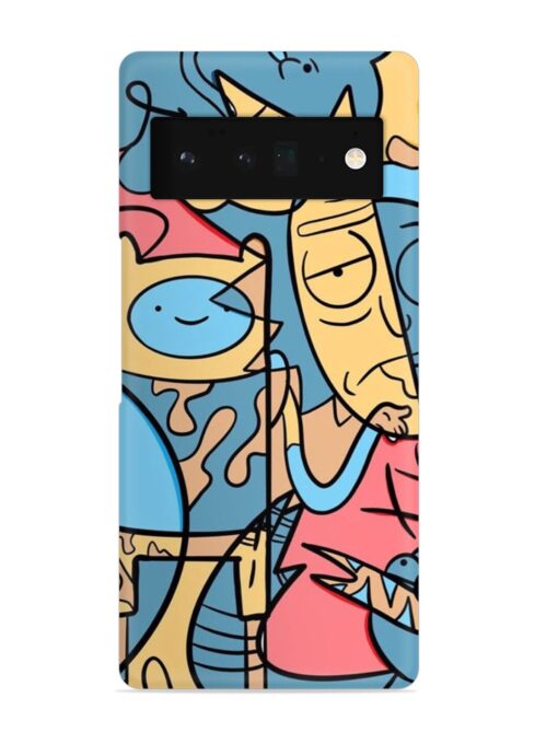 Silly Face Doodle Snap Case for Google Pixel 6 Pro Zapvi