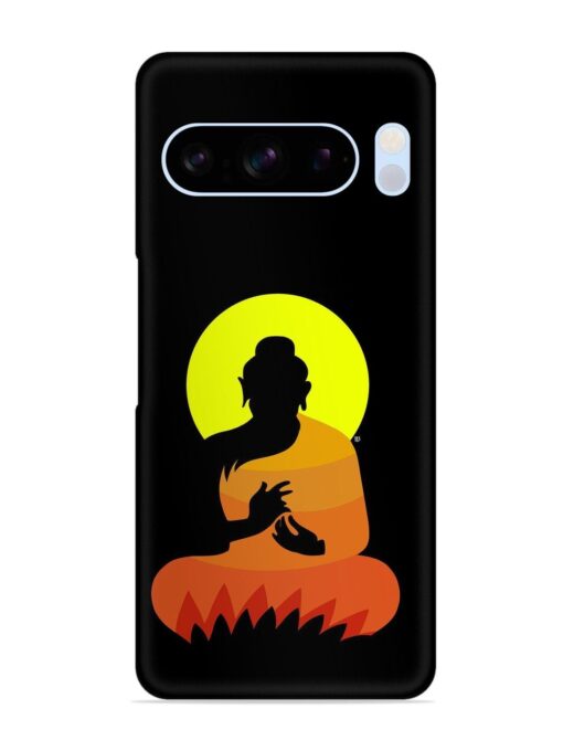 Buddha Art Black Snap Case for Google Pixel 8 Pro Zapvi