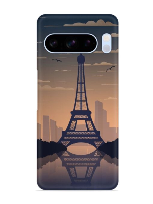 France Paris Eiffel Tower Gradient Snap Case for Google Pixel 8 Pro Zapvi