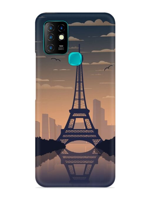 France Paris Eiffel Tower Gradient Snap Case for Infinix Hot 10 Zapvi
