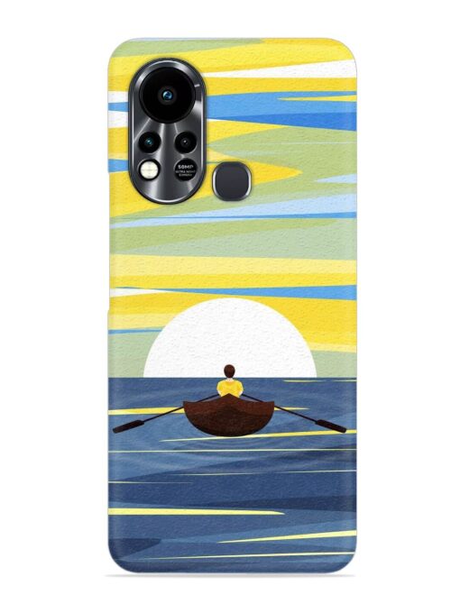 Rowing Person Ferry Paddle Snap Case for Infinix Hot 11S Zapvi