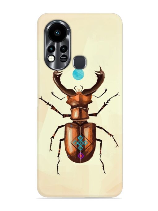 Stag Beetle Vector Snap Case for Infinix Hot 11S Zapvi