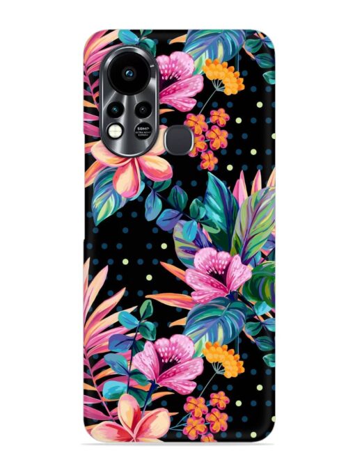 Seamless Floral Pattern Snap Case for Infinix Hot 11S Zapvi