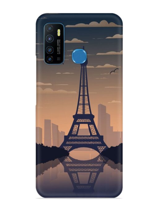 France Paris Eiffel Tower Gradient Snap Case for Infinix Hot 9 Zapvi
