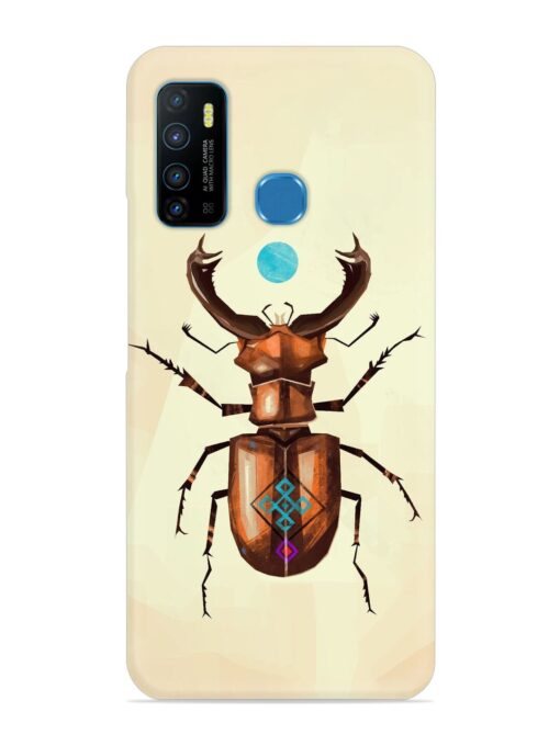 Stag Beetle Vector Snap Case for Infinix Hot 9 Zapvi