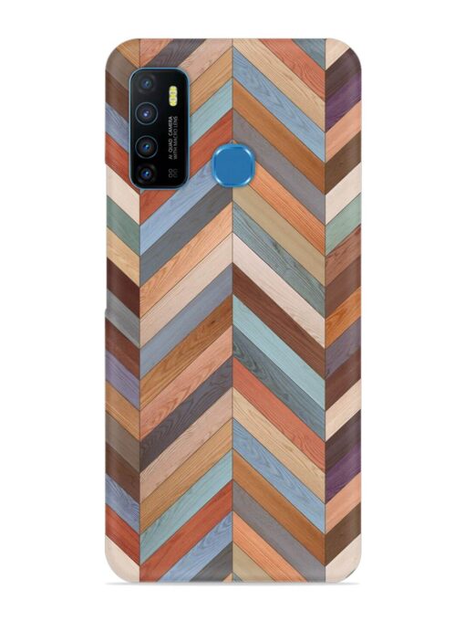 Seamless Wood Parquet Snap Case for Infinix Hot 9 Zapvi