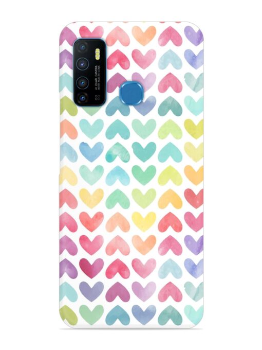 Seamless Colorful Watercolor Snap Case for Infinix Hot 9 Zapvi