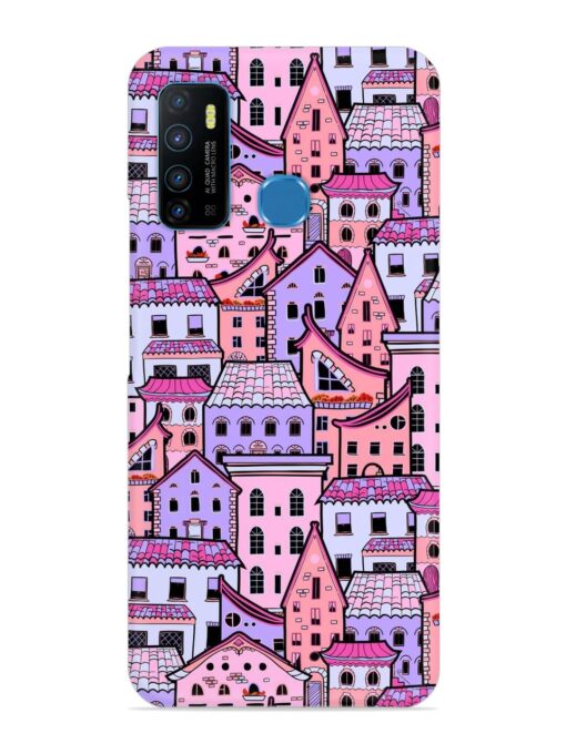 Seamless Pattern Houses Snap Case for Infinix Hot 9 Zapvi
