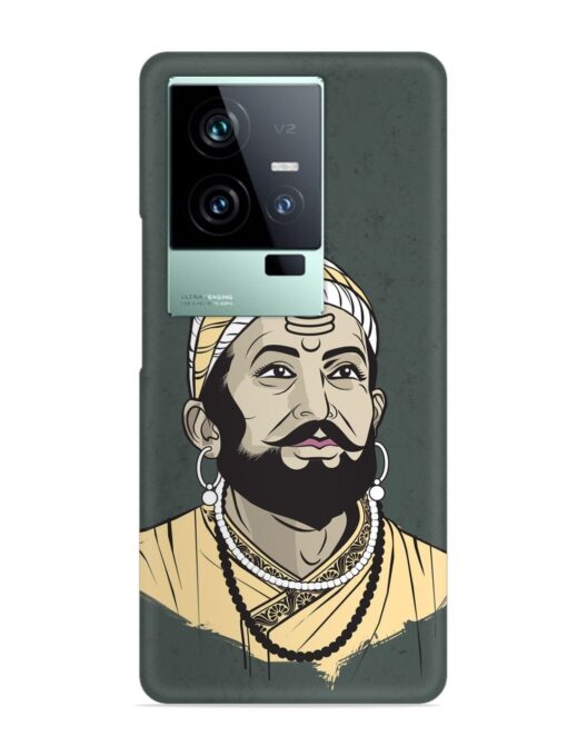 Shivaji Maharaj Vector Art Snap Case for Iqoo 11 (5G) Zapvi