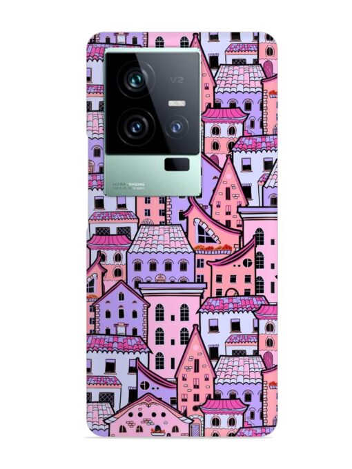 Seamless Pattern Houses Snap Case for Iqoo 11 (5G) Zapvi