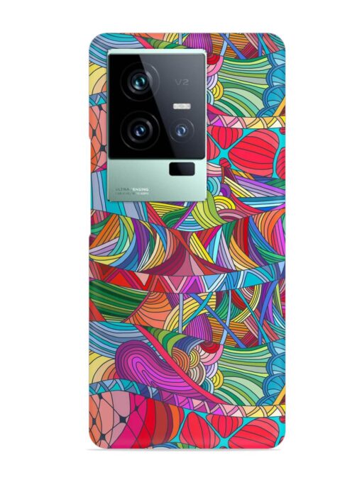 Seamless Patterns Hand Drawn Snap Case for Iqoo 11 (5G) Zapvi